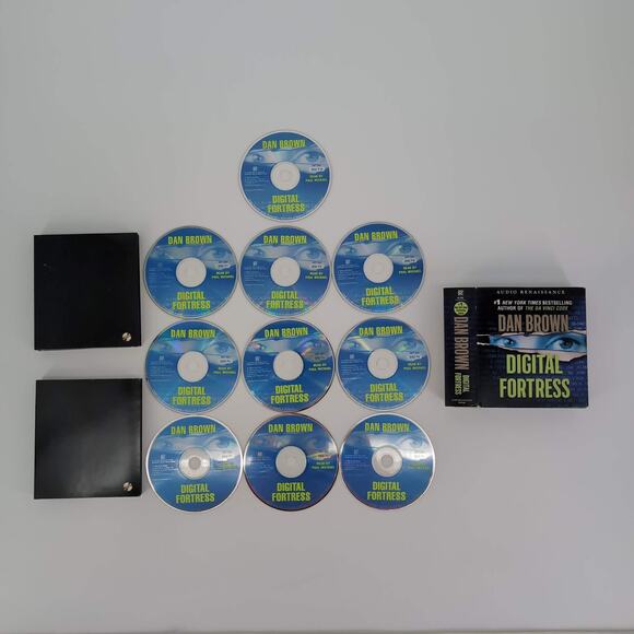 Digital Fortress 10 Compact Discs / CDs AUDIO BOOK Novel by Dan Brown - GUC - Picture 8 of 15